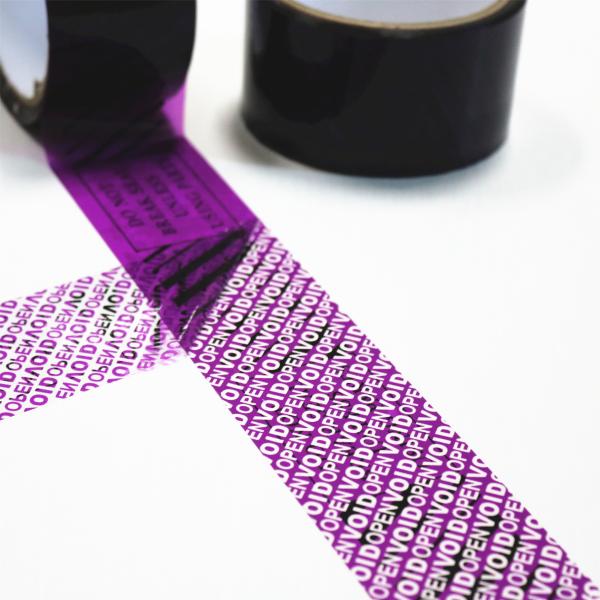Serial Numbered Red Tamper Evident Security Tape (48mm x 50m x 2mil, 100% Total Transfer, Ultra-Thick “Void” Film