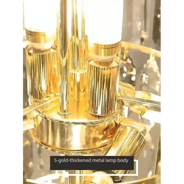 Custom Ceiling Lighting Pendant Lamp for Hotel Villa Staircase Home Decor Nordic Modern K9 Crystal Chandelier