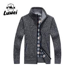 Inverno Espessa Calor Turtle Neck Giacca Utilidade Elasticidade Homens Tricote Cardigan Zipper Tricoteado Camisola