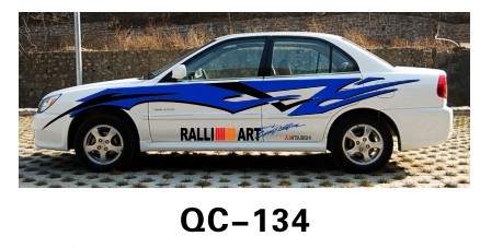 Various sizes The Default Color Custom Car Body Sticker QC-134G