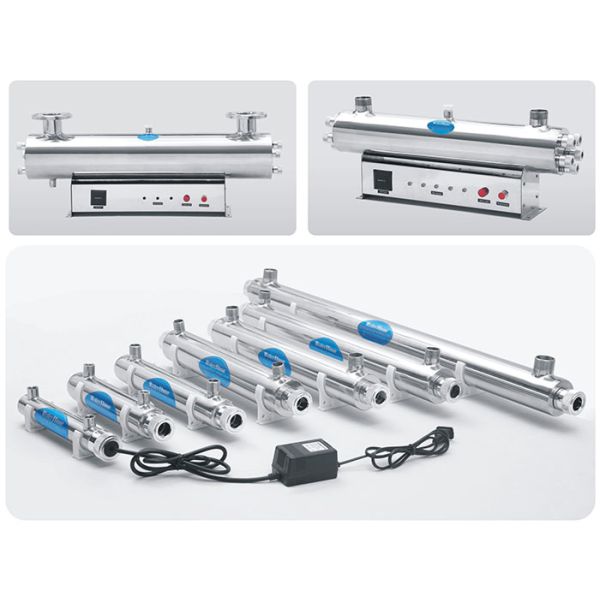 1 - Система очистки 8В стерилизатора воды 12 ГПМ УЛЬТРАФИОЛЕТОВАЯ - 40В с белой керамической основой