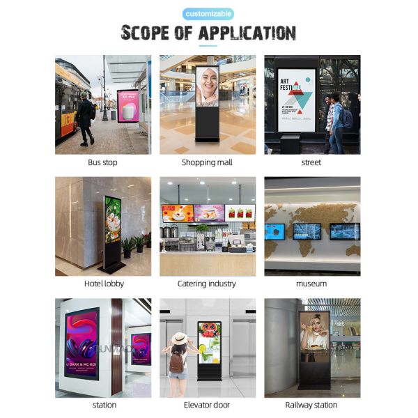 4K Resolution Interactive Touchscreen Bank Digital Signage with Android OS LCD Advertising Player