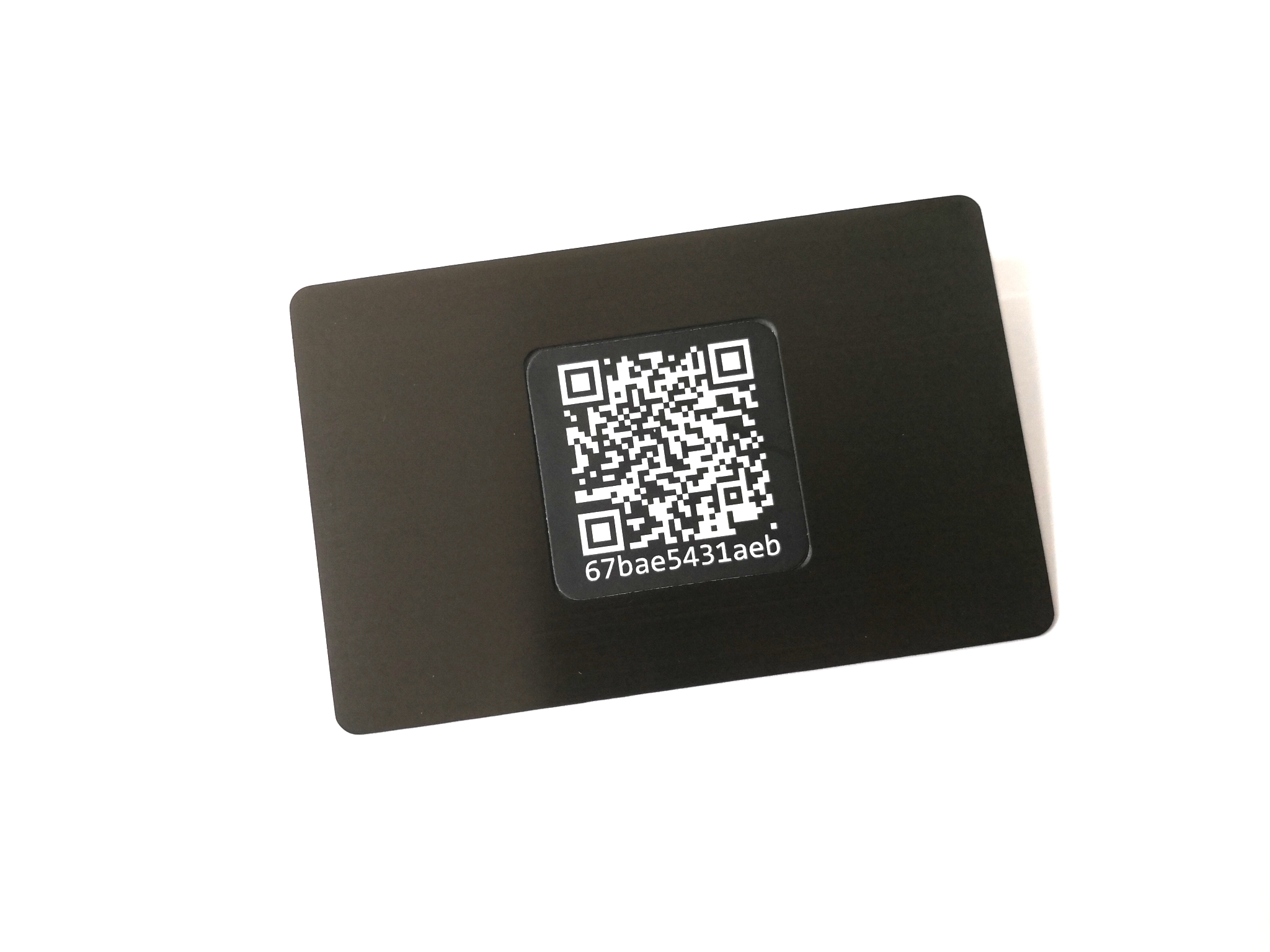 Умный Writable финиш щетки черноты Matt удостоверения личности дела металла NFC QR