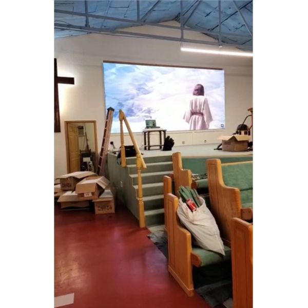 Стены экрана HD СИД P3.076 700cd обслуживание крытой фиксированной видео- переднее