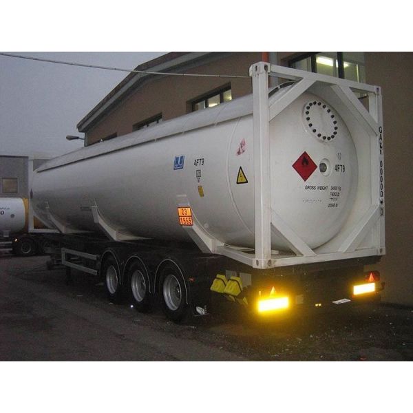 Un T14 PE PTFE Rubber Lining 20FT ISO Tank Container for Concentrated Sulfuric Acid and Hydrochloric Acid S