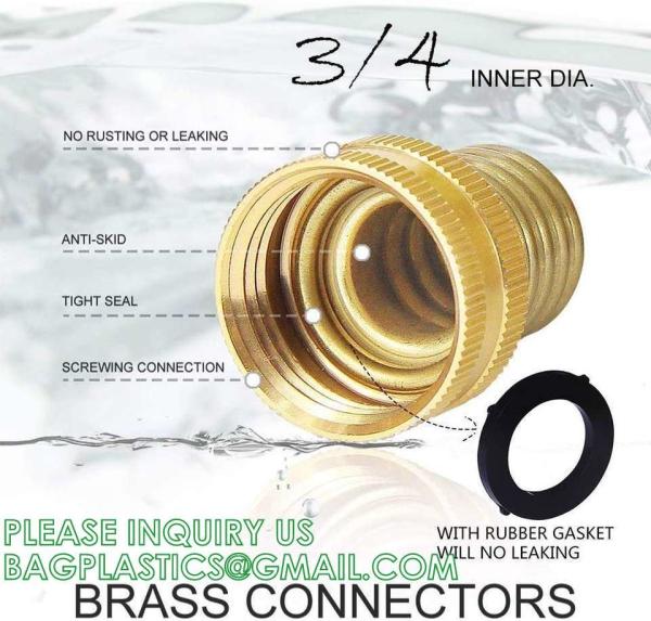 PVC All Weather Garden Hose 50m 3/4'' 4 Layers PVC Heavy Duty Garden Hose Flexible High Pressure Water Hose