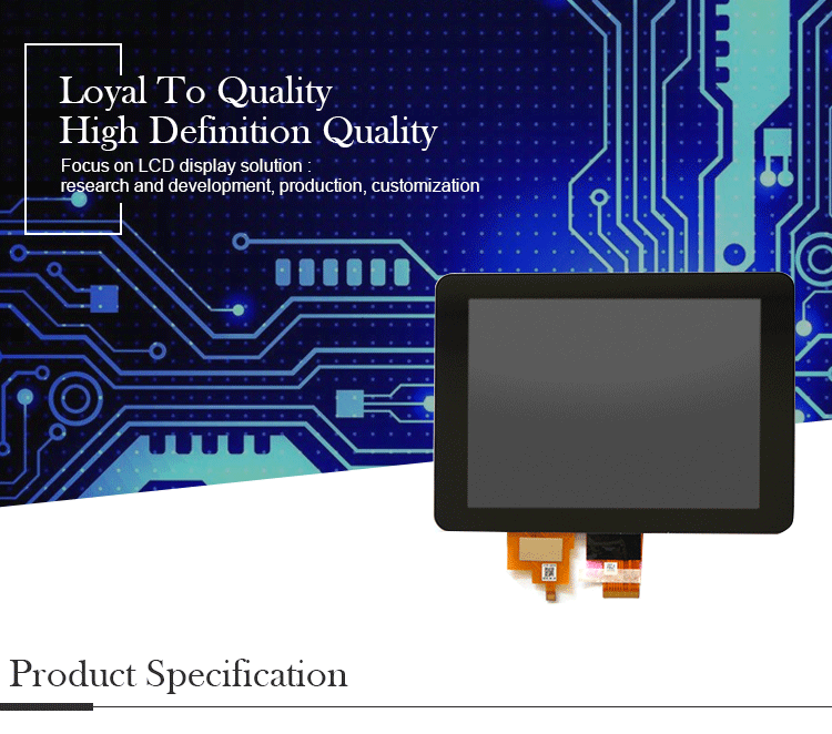 1024x768 8 Inch LVDS Matrix TFT Panel Display LCD Touch Screen