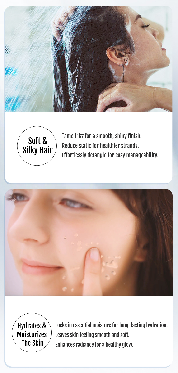 Luxury Micro Nano Bubble Shower Head with Deep Pore Cleansing and Self-Cleaning Antibacterial Nozzles for Skin and Hair Care