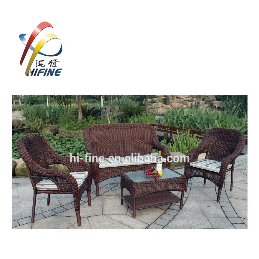 2026 Hot Sell Rattan/Wicker Leisure Love Seat Outdoor Rattan Furniture Set