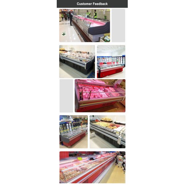 Малошумный замораживатель дисплея мяса быстрый замерзать замороженный для мясной лавки