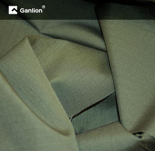 Antibacterial Nylon Cotton Spandex Stretched Workwear Fabric Ripstop 2*2