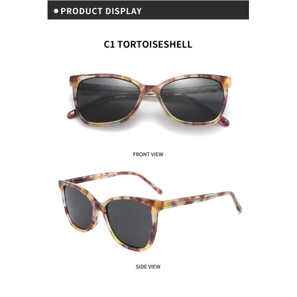 Hypoallergenic солнечные очки круга ацетата красочные для управлять женщинами