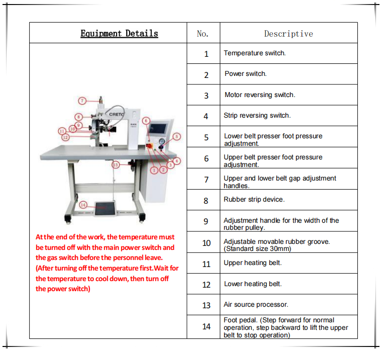 SH-804 High Arm Strip Pressing Machine for Seamless Clothing - T-Shirt Windbreaker Bra Heat Transfer Equipment