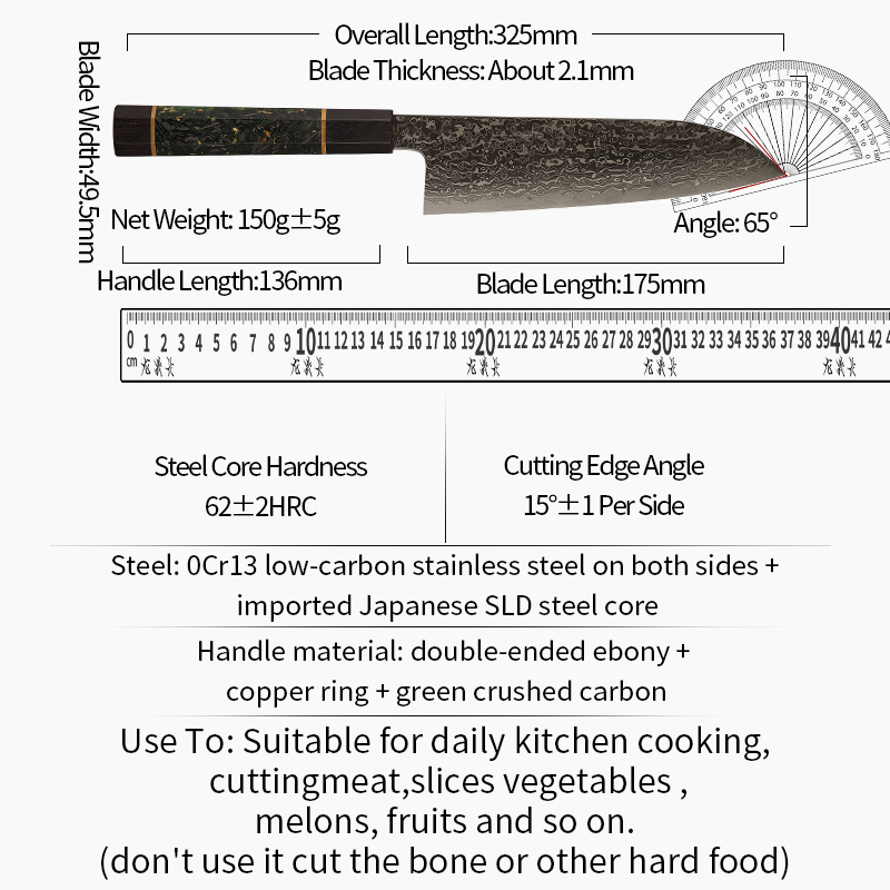 SLD Steel Gyuto Knife: Hand‑Forged Japanese‑Style Chef Knife