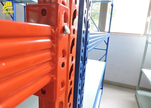 Durable Heavy Duty Warehouse Steel Racks With Automatic Butterfly Punching Holes