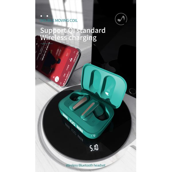 Наушник спорта FCC 40mAh TWS водоустойчивый привел дисплей BT V5.0