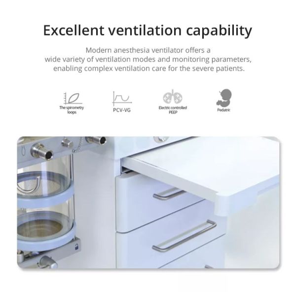 20-1500ml Anaesthetic Cart CO2 Flow Sensor Anesthesia Machine