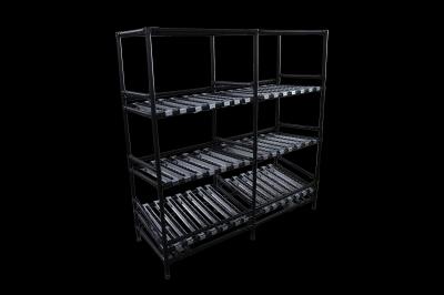 Aluminium Pipe Work Bench Roller Track Pipe Rack System For Industrial