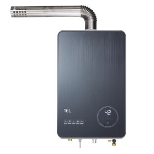 Compact Natural Gas Whole House Tankless Hot Water Heater Flexible Installation