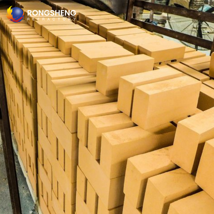Rongsheng High Temperature High Alumina Brick LZ-55 LZ-65 LZ-75 Firebrick 1770C Heavy-Duty Refractory Bricks For Kiln Furnace