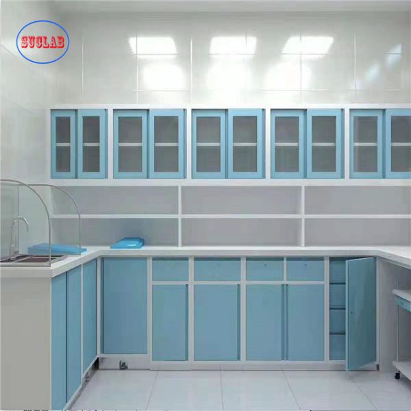 Antirust Fireproof Laboratory Wall Cabinets , Acid Resistant Lab Bench Furniture