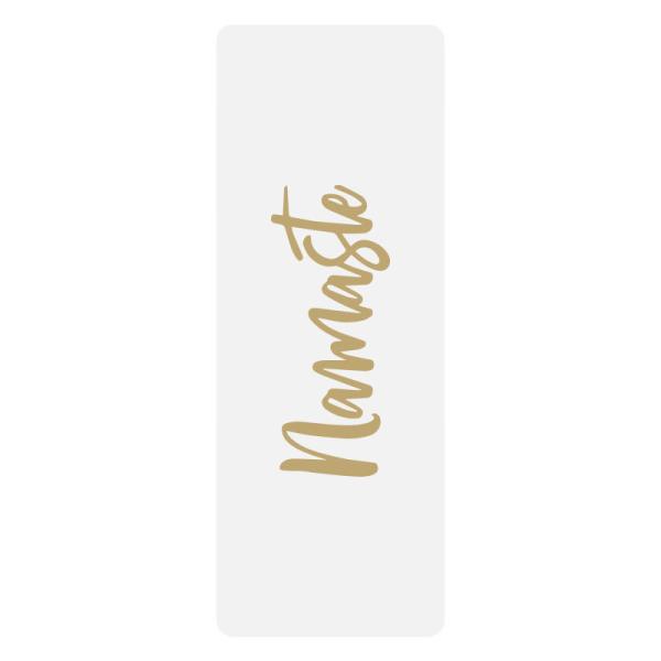5mm Printed Pu Custom Eco Friendly PU Rubber Pilates Yoga Mat With Namaste Logo