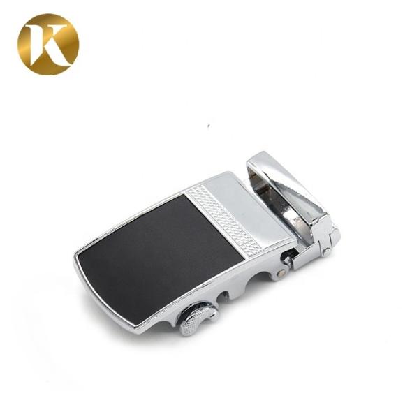 Metal Zinc Alloy 35mm Reversible Belt Buckle With Carving Surface Treatment