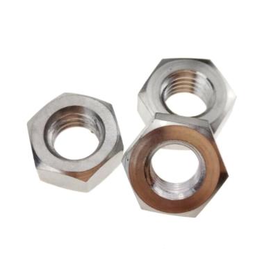 M6 DIN 934 Hex Nut Screw , Hex Bolt Nut Single Side Chamfer DIN 934