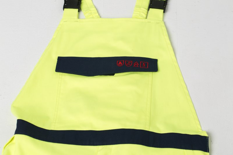 Брюки Bib HIVIS огнезамедлительные, брюки bib безопасности ткани анти--статики 99% хлопок