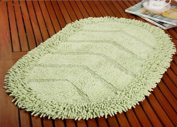 Absorbent Cheap Microfiber Bathroom Mat Anti-Slip Shaggy Surface Modern Style Mat