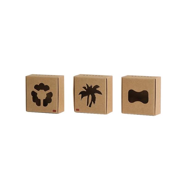Eco-Friendly Kraft Soap Box with Die-Cut Window for Handmade Soaps