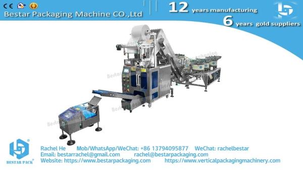 Furniture fittings hardware counting mixing packing machine with 12 vibrations and noise enclosure