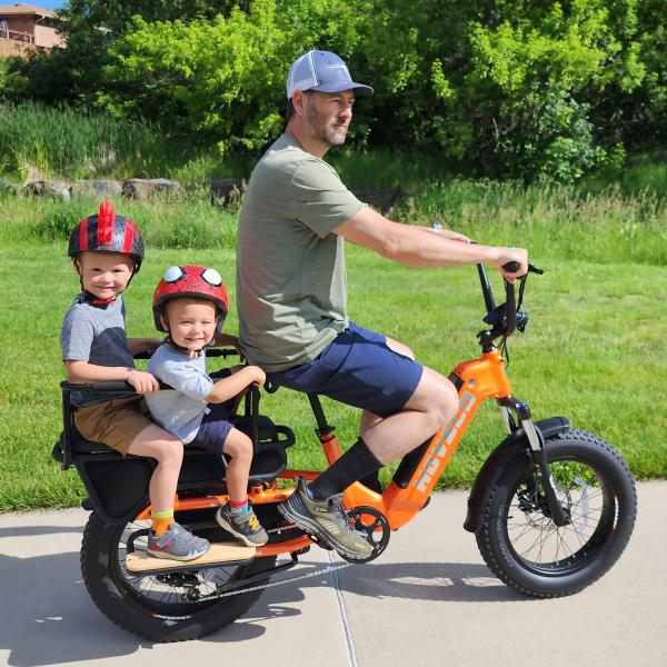 Heavy Duty Cargo Fat Tire Electric Bike for Delivery and Transport  with Strong Rear Rack and Basket