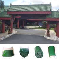10 mm de espessura porcelana telhado telhas tradicionais chineses para o templo