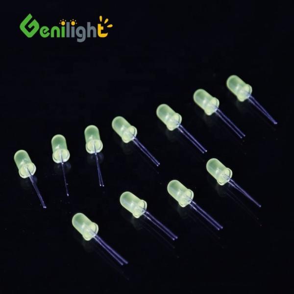 5mm Yellow Candle Light Flicker Diodes with Bright Flickering LED Light Package / Case