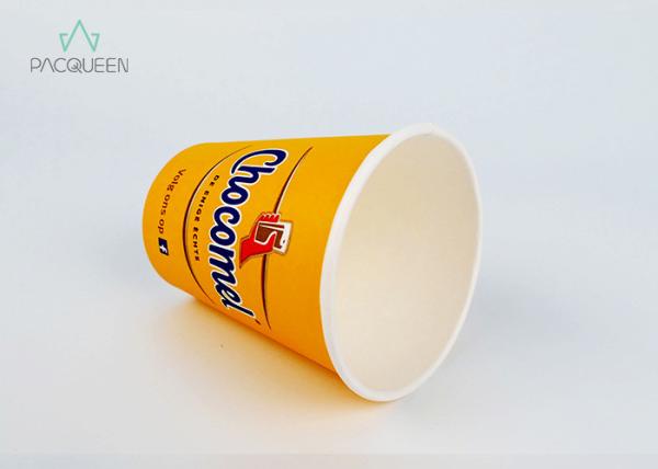 8oz / 10oz / 12oz Latte Coffee Cups Logo Printing PE / PLA Lining Leak Proof