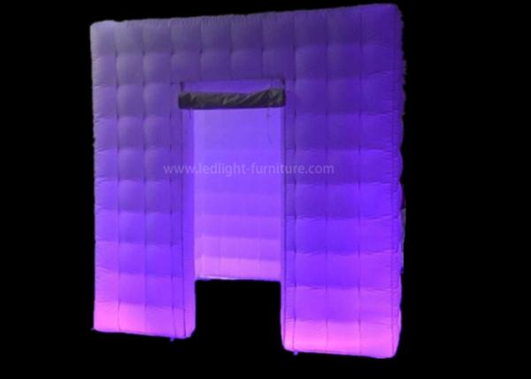 Cabine inflável branca da foto do cubo do diodo emissor de luz de Oxford com as 16 cores que mudam luzes