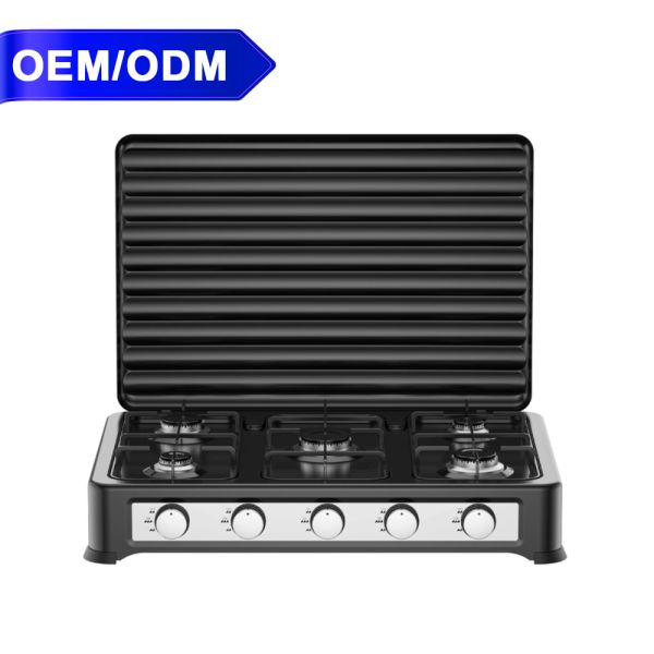 High Power Five Burner Gas Stove Wholesale Multi Functional Table Top Gas Stove Outdoor Camping