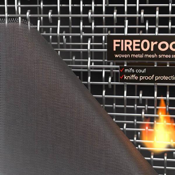 Fireproof Woven Metal Mesh Screen 1-635mesh for Durable and Knife Proof Protection