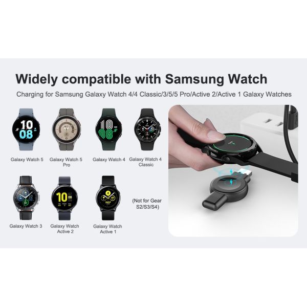 Двойная совместимость зарядка Apple Watch и Samsung зарядное устройство 2.5W 1A Выход 2,5 часа полная зарядка