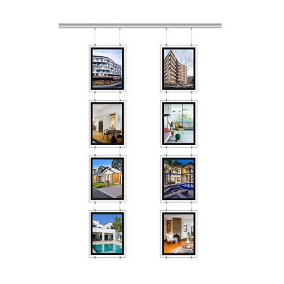 Caixa de luz de cristal montada na parede 5000Lux Display de janela LED Painel de publicidade