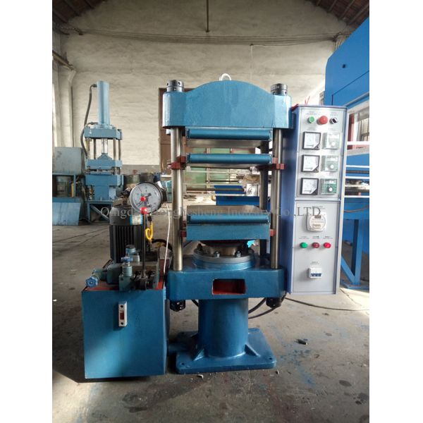 Semi Automatic Steam Heating Hydraulic Press 50T Rubber Mat Making Machine