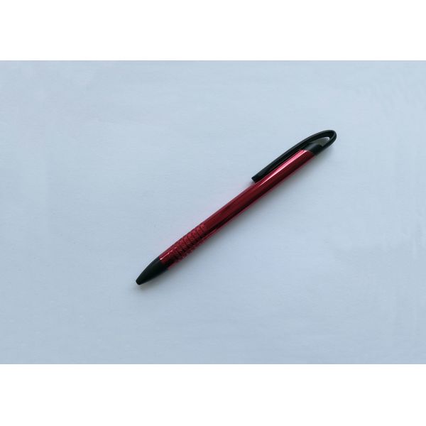 Popular clips Brushed Metal Promotion Pen with Laser Logo (M114)
