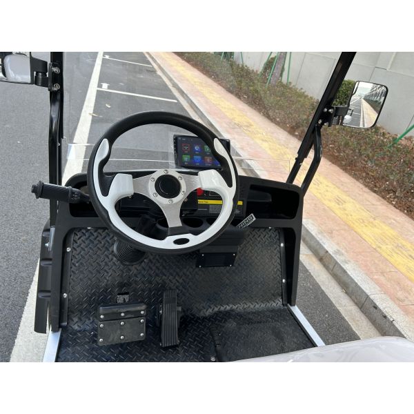 Electric Off Road Golf Buggy Utility Vehicle With Certification And No Less Than 80km Traveling Range 12 Inch Wheel