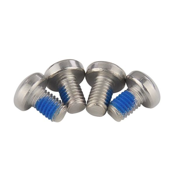 Pan head Torx slot full threaded nylon glue patched machine screws