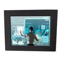 Moniteur rocailleux d'écran tactile de 9,7 pouces/affichages rocailleux d'affichage à cristaux liquides avec le bâti incorporé