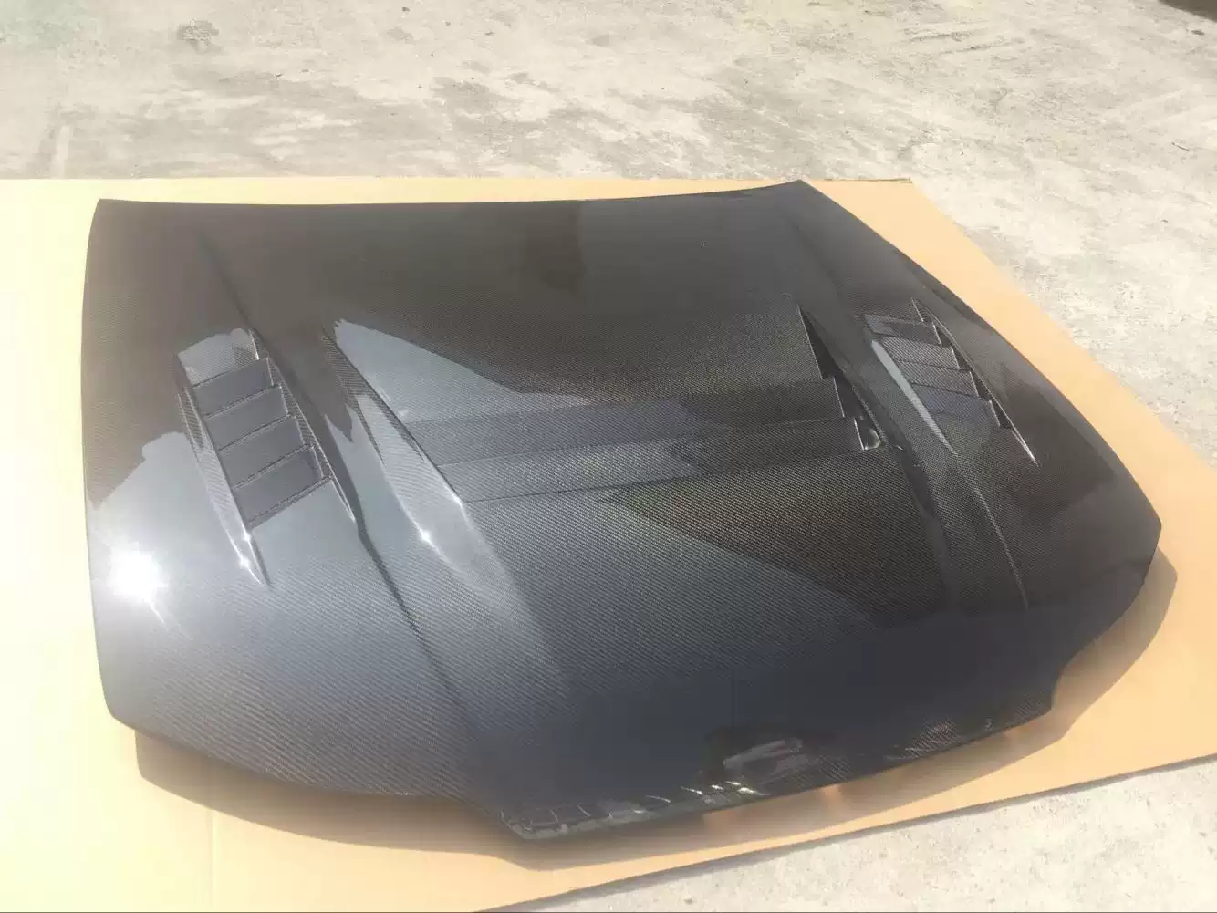 Professional Test Custom Carbon Fiber Hood for Nissan Silvia S15 Modified Hole Hood