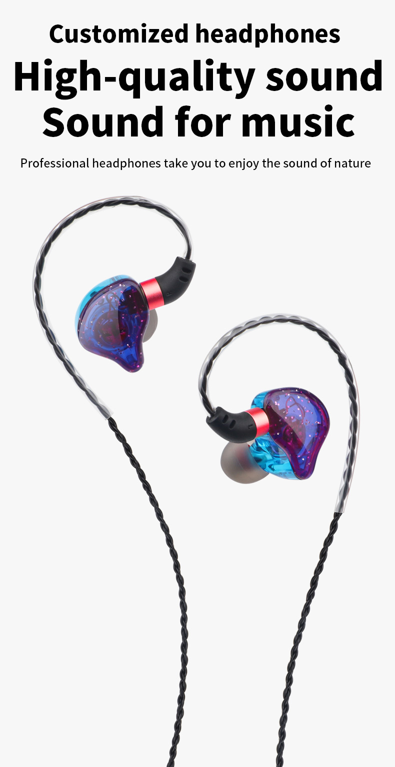 ML-AZ04 Type‑C/3.5mm Wired In‑Ear Earphones, 10mm Dynamic Driver HiFi Stereo Earbuds, Ergonomic Over‑Ear Hook Design with Built‑in Microphone Volume Control, 360° Surround Sound Sports Headphones