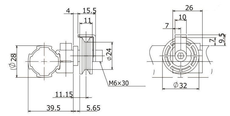Warehouse Rack Aluminum Tubing Joints AL-82 Female Connection ISO9001 Approval