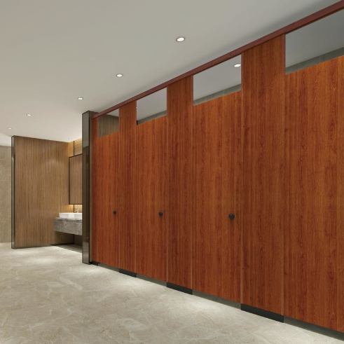 European Standard Toilet Cubicle Walls 18mm Thickness HPL Cubicle